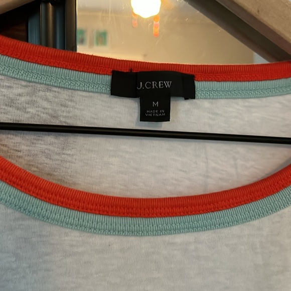 J Crew white tipped shirt size M - Picture 2 of 4